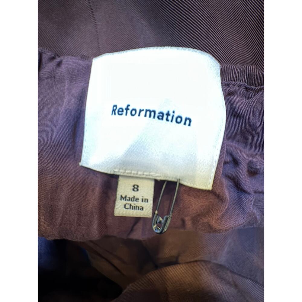Reformation Alistar Halter Vest - Chic Brown Tencel, Size 8 - Picture 6 of 6
